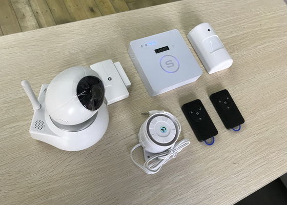 Chine Système d'alarme à la maison de GSM de cambrioleur avec la batterie rechargeable sans fil du détecteur 433Mhz fournisseur